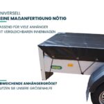 Xstrong Pro 300 Anhänger-Abdeckplane mit abgeschrägten Ecken, passend für viele Anhänger mit vergleichbaren Innenmaßen